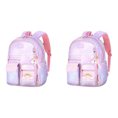 PALAY® School Backpacks For Girls Gift Kids 6-12 Years Old Pink 2 PCS PALAY® School Backpacks For Girls Gift Kids 6-12 Years Old Pink 2 PCS